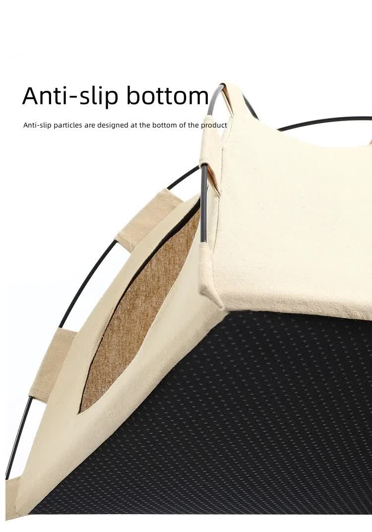 Outdoor Cat House,Pet Tent -Windproof and Dustproof Shelter for Small Pets, Pink, Size: M 40*40*37cm